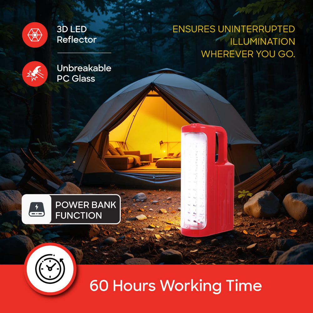 Sanford Rechargeable 6W Emergency Lantern with 24 SMD LED and 3W Torch 15Hours Runtime | SF4320EL C - buysanford